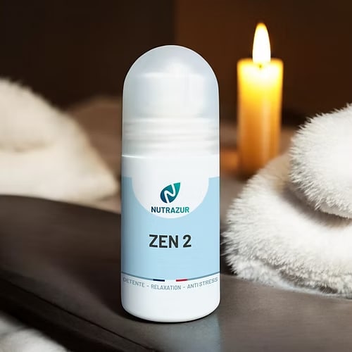 Zen 2 : huile de massage pour une détente musculaire et mentale (roll'on 50 ml)