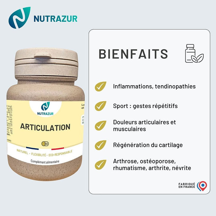 Articulation - protection articulaire et musculaire - sportif - arthrose (60 gélules)