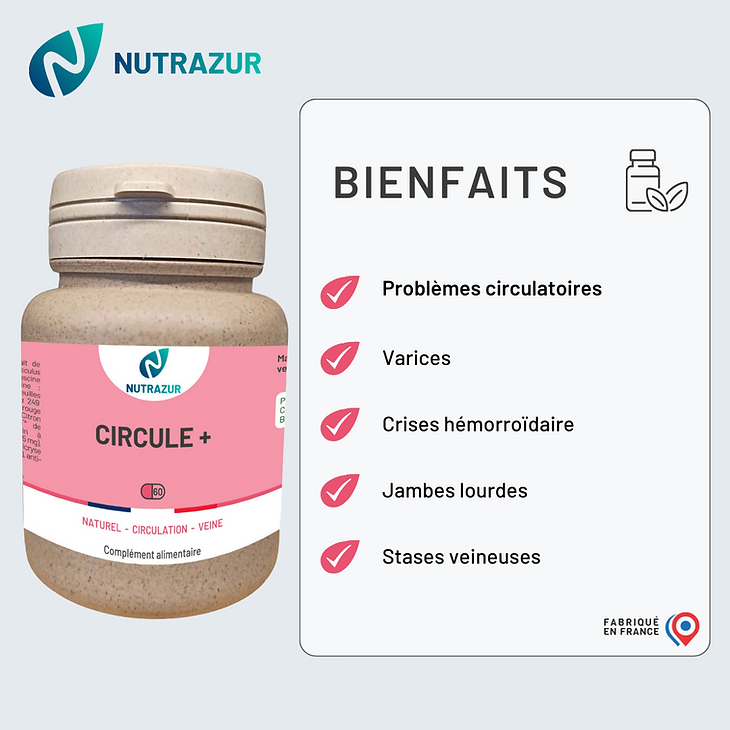 Circule + : problèmes circulatoires (60 gélules)