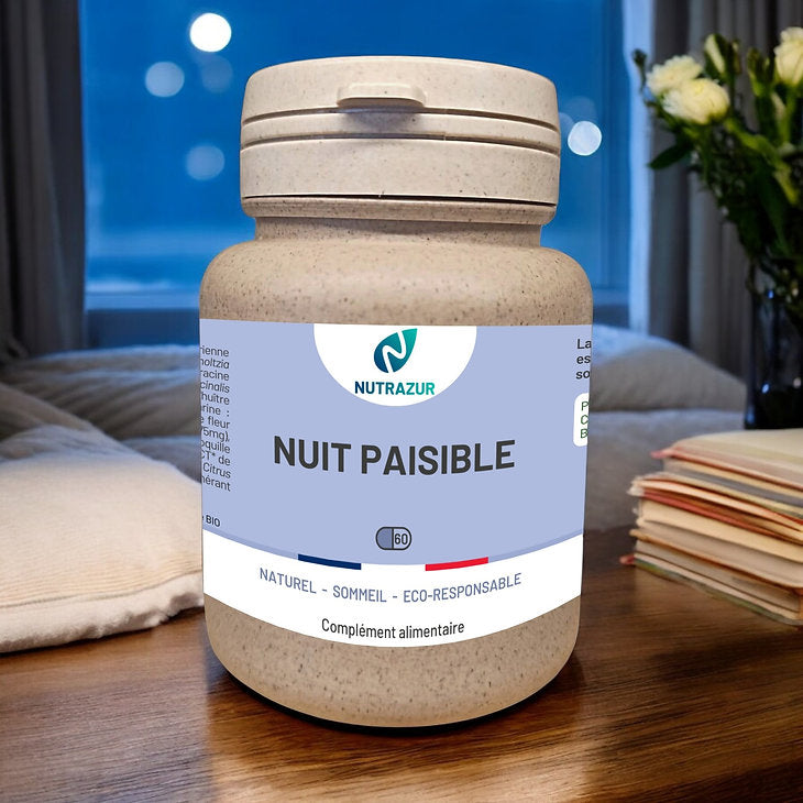 Nuit Paisible : Favorise l'endormissement et un sommeil réparateur (60 gélules)