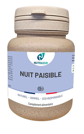 Nuit Paisible : Favorise l'endormissement et un sommeil réparateur (60 gélules)