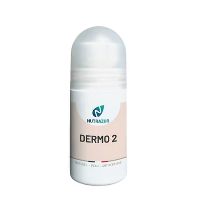 Dermo 2 - huile de massage - peau fragile - acné -eczéma - brulure 1er degré  (roll'n 50ml)
