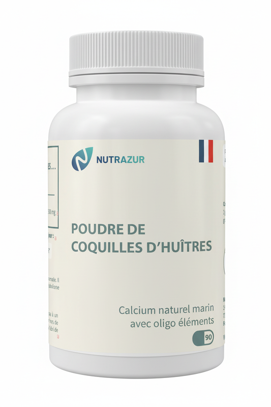 Poudre de coquilles d'huîtres (90 gélules)