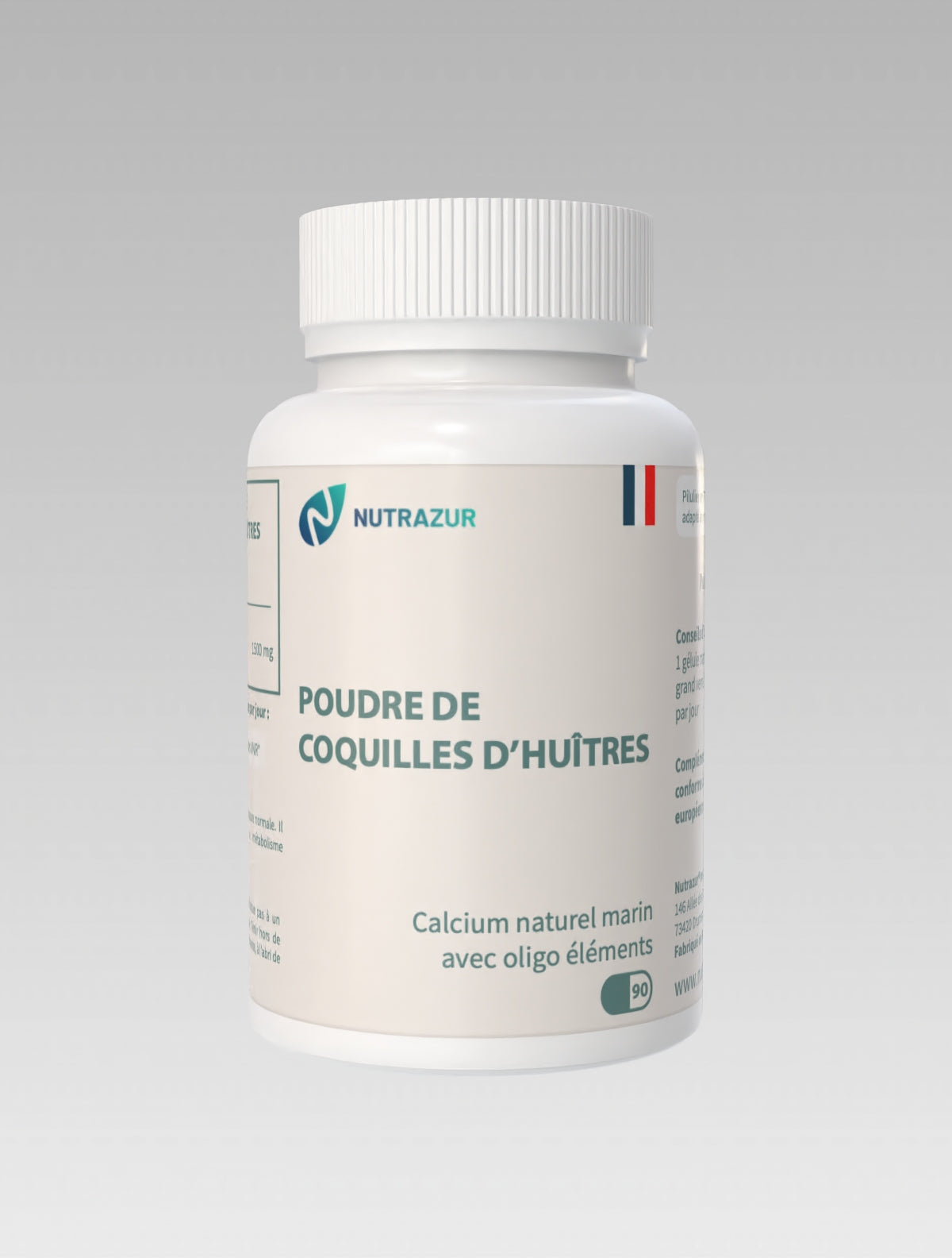 Poudre de coquilles d'huîtres (90 gélules)