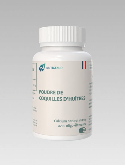 Poudre de coquilles d'huîtres (90 gélules)