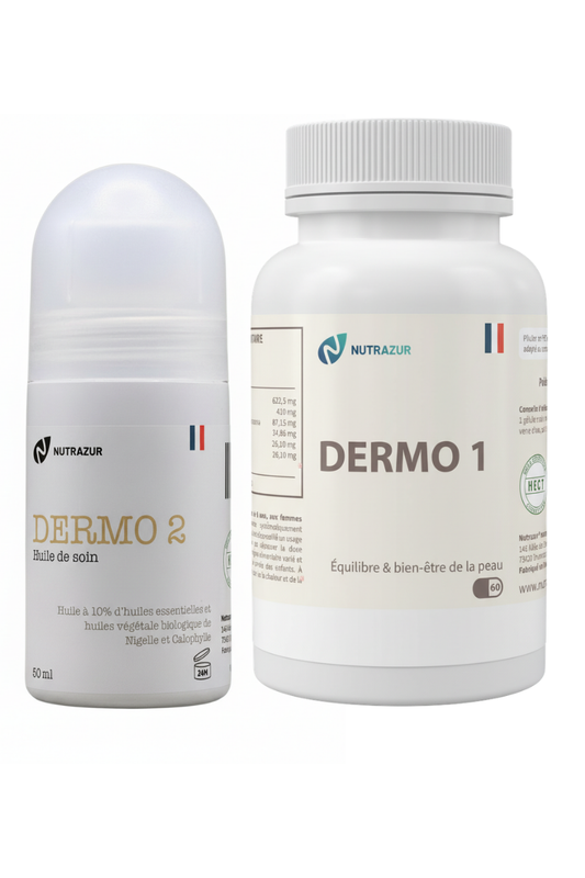 Pack Dermo : (60 gélules et Roll'n 50ml)