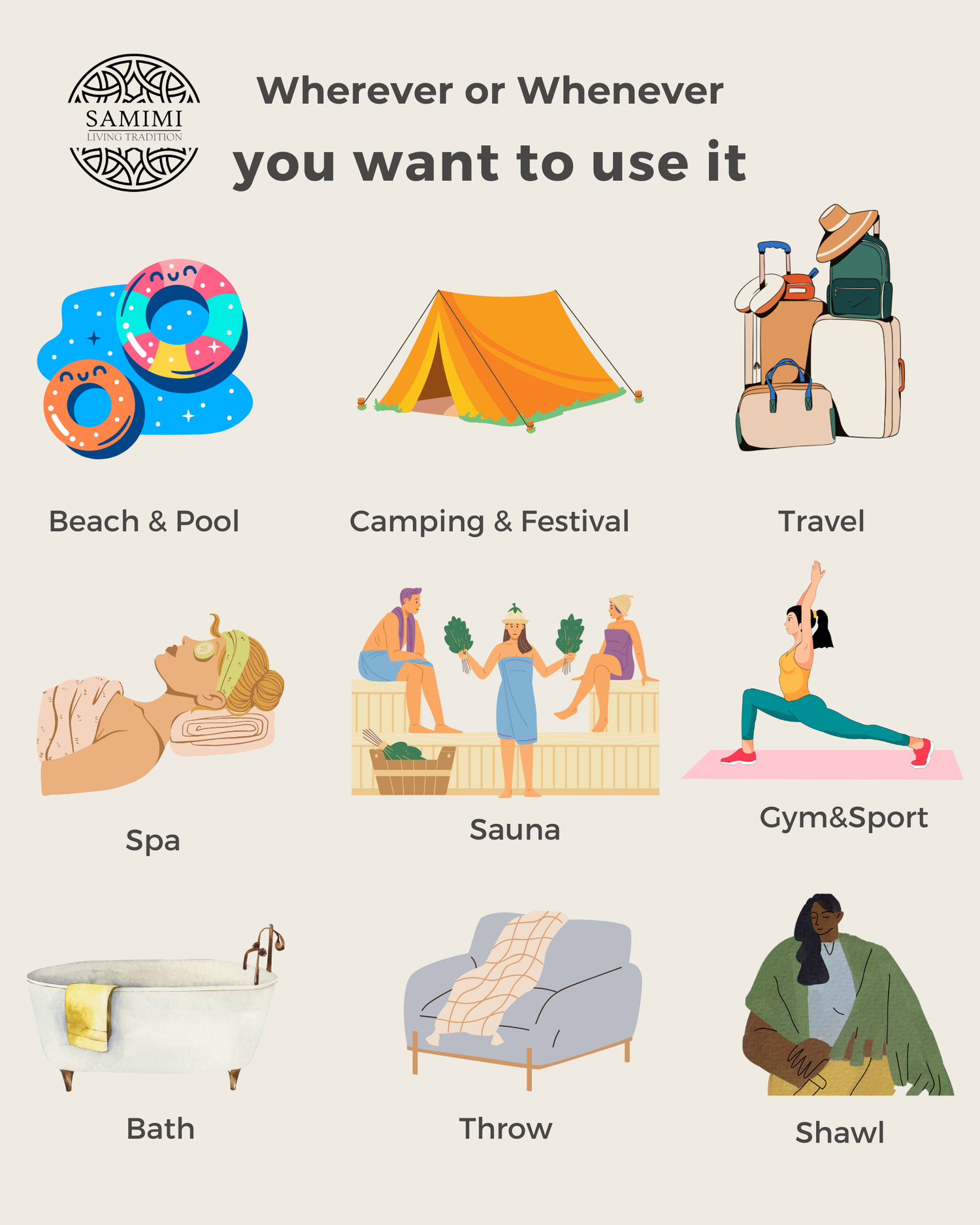 RAINBOW Beach Towel, Turkish Hammam Towel, Spa & Sauna Towel - Pink