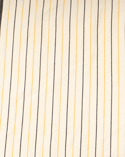 Women Hooded Beach Pool Spa Sauna Poncho, Changing Towel - Stripe Yellow, with Recycled Gift Box