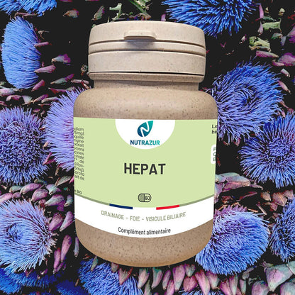 Hépat (60 gélules)- Lenteur digestive, cure détox, ballonnement