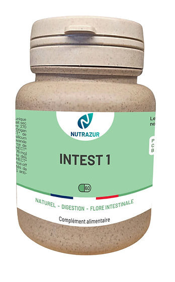 Intest1 - Digestion (60 gélules) - Antibactérien et antiparasitaire