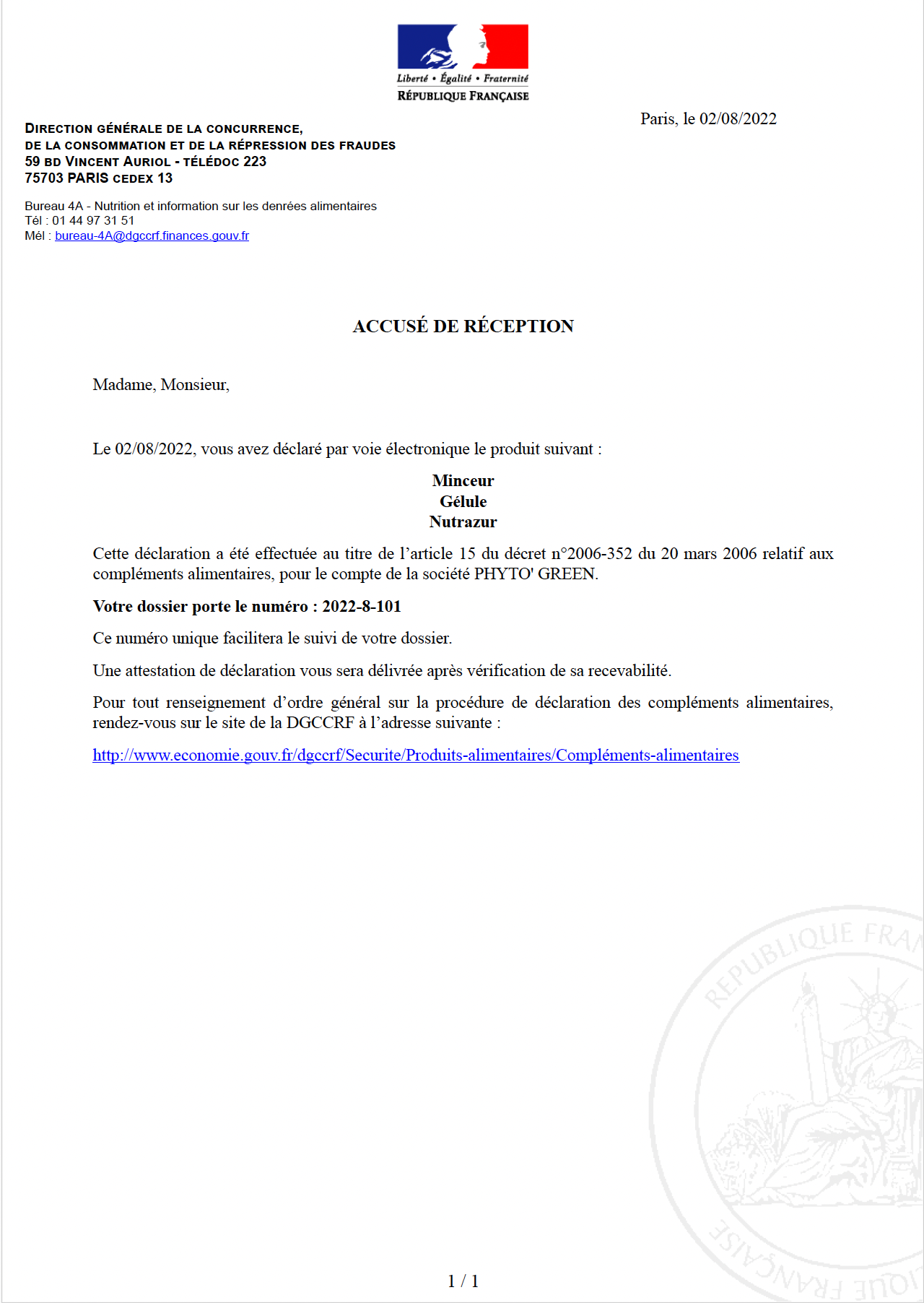 Minceur (60 gélules)
