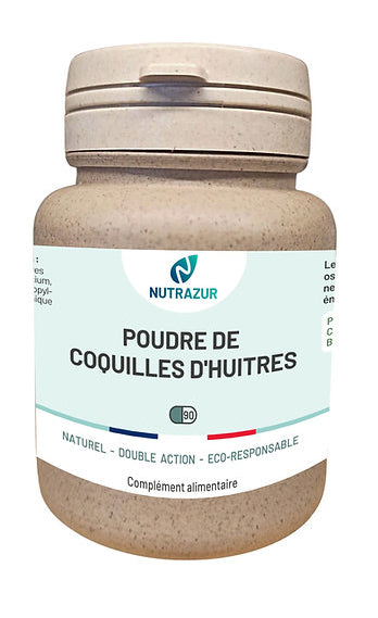 Poudre de coquilles d'huîtres (90 gélules)- reminéralisation osseuse