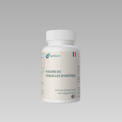 Poudre de coquilles d'huîtres (90 gélules)