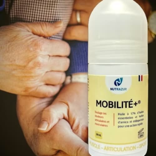 Mobilité+ huile de massage pour articulations et muscles douloureux (Roll'on 50ml)