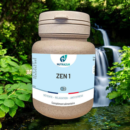 Zen 1 : -Anti stress , relaxant naturel , régulateur du système sympathique et nerf vague (60 gélules)